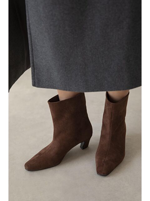 Straswans Viva Kadın Süet Bot Kahve - S000512930-19413