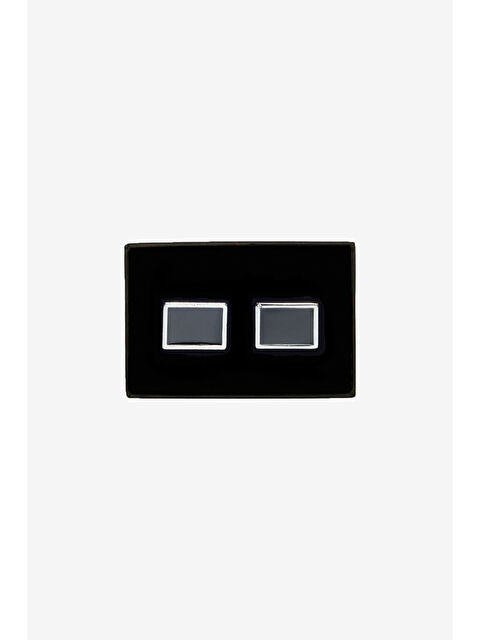 Altınyıldız Classics Erkek Siyah %100 Metal Kol Düğmesi - S000404837-19351