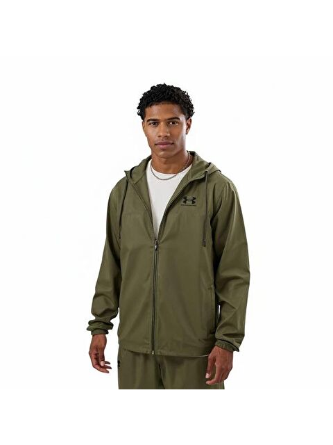 Under Armour Rival Woven Erkek Haki Kapüşonlu Rüzgarlık - S000522330-18547
