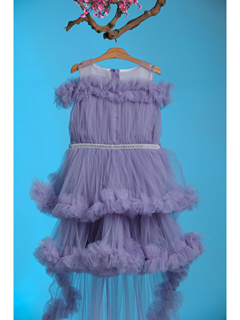 Pina Kids Kız Çocuk Kat Kat Tüllü Kuyruklu Prenses Elbise - S000516336-17878