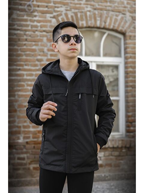 Pina Kids Erkek Çocuk Kapüşonlu İçi Astarlı Cepli Mevsimlik Mont 2016 - S000109026-19351