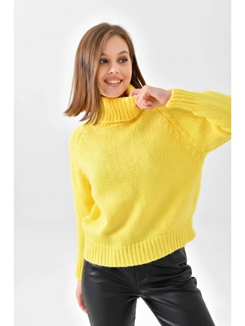 carla10 Kadın Balıkçı Yaka Kaşkorse Triko Kazak - S000500730-20072