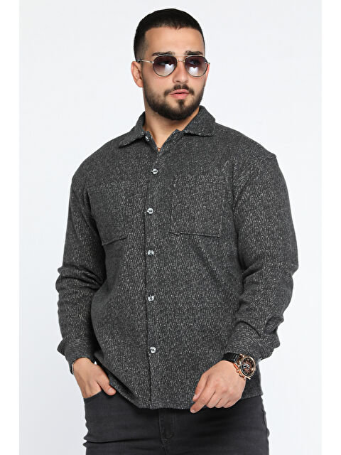 Mishar İtalia Çift Cepli Erkek Keçe Gömlek - S000308912-29666