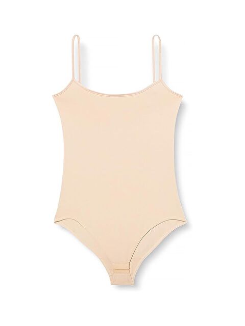 Kompedan Kadın Pamuklu İnce Askılı Çıtçıtlı Kancalı Badi | Ten K0603 - S000245225-26407