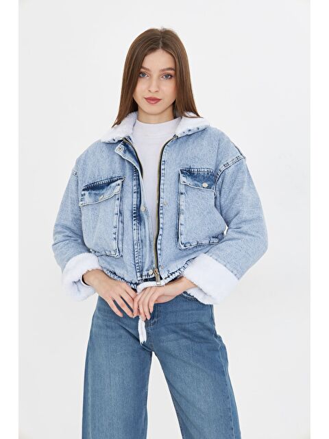 Comstar Yakası Kolları Ve Içi Yumuşak Pelüş Kürklü Jean Mont - S000329279-3053