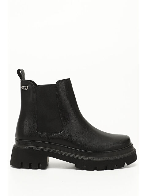 GÖNDERİ(R) ZÜMRÜT-SİYAH  Yuvarlak Burun Kadın Günlük Chelsea Bot 32145 - S000282557-6349