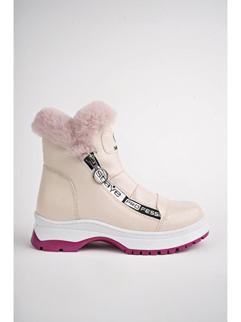 Muggo BUBBLE Kaymaz Taban İçi Kürklü Yandan Fermuarlı Çocuk Bot - S000282563-23490