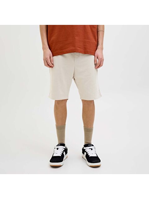 Jack & Jones Gordon Bradley Sweat Short Mid Noos Erkek Bej Şort