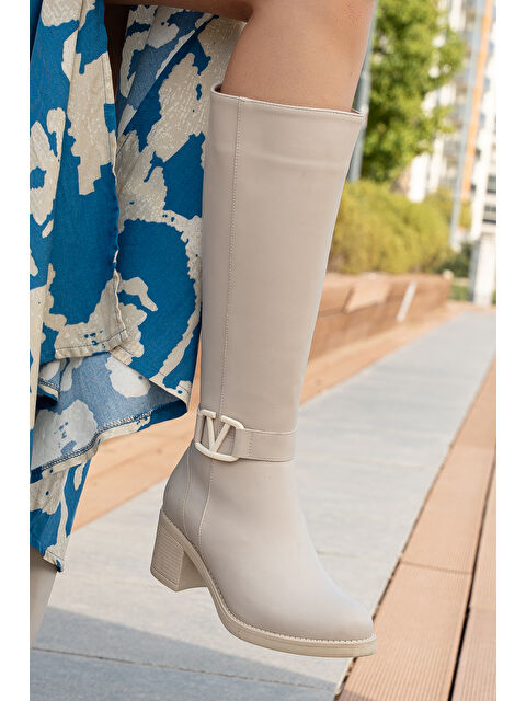 Daxtors Delmar Kadın Tokalı Soğuk Geçirmez Çizme