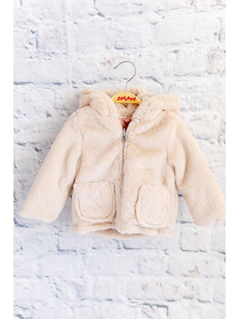 MİNİNİO Unisex Bebek Çift Taraflı Kaban - Pembe - S000325884-20024