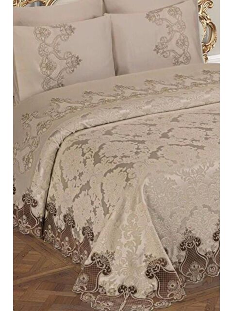 Çeyiz Diyarı Çeyizlik Gelin Seti Dubai 7 Parça Cappucino - S000485642-19413