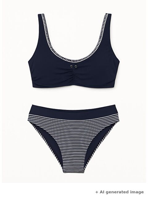 C&City Body Bikini Takım 3131 Lacivert - S000461256-21164