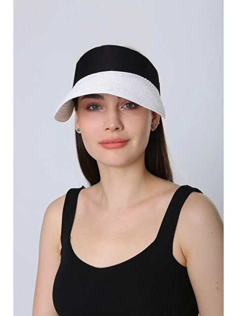 Luminos Butik Beyaz Ithal Katlanabilir Cırtlı Hasır Vizör - Tenisçi - Golf Şapka Hsr2060 - S000192533-20063