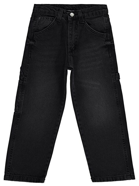 Civil Boys Yan Cepli Baggy Kalıp 10-13 Yaş Pantolon Jean - Siyah 12-13 Yaş - S000526703-19351