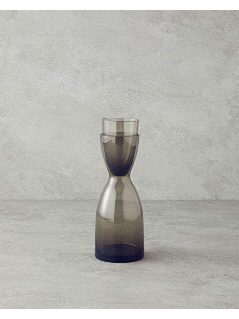 English Home Nish Cam Başucu Sürahi 750 ml + 200 ml Antrasit - S000312960-29666