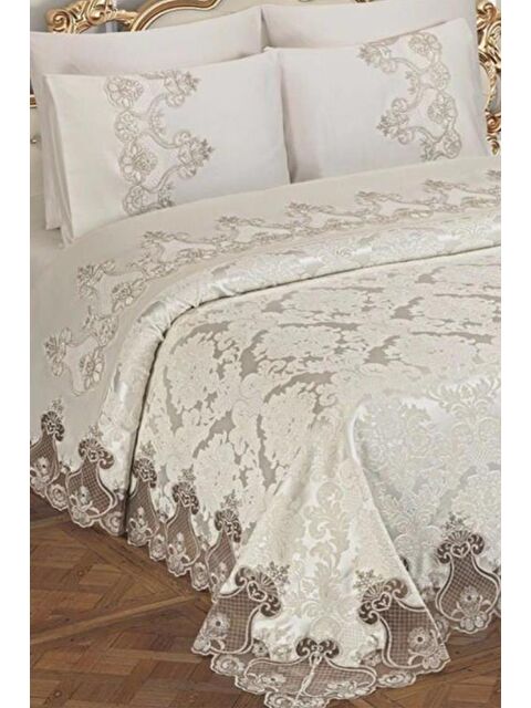 Çeyiz Diyarı Çeyizlik Gelin Seti Dubai 7 Parça Krem - S000485518-23173