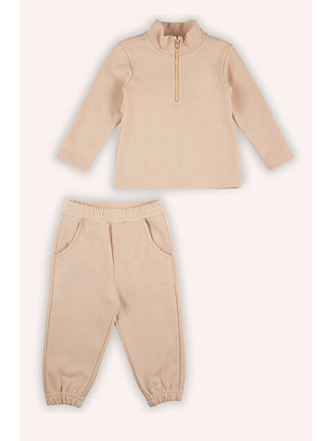 Panço Kız Çocuk Dik Yakalı 2'li Eşofman Takım - S000297702-24085