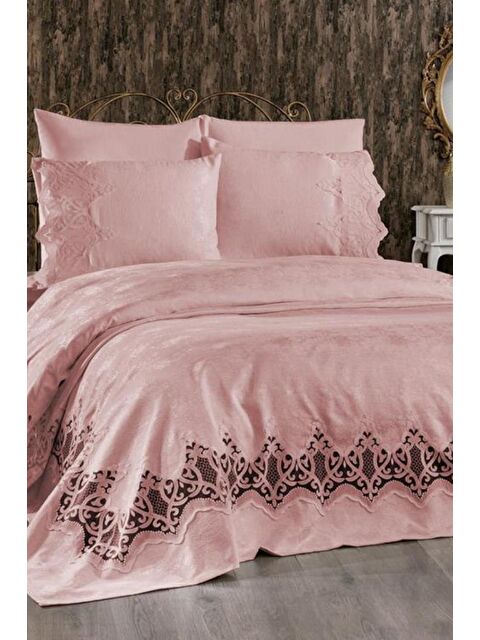 Çeyiz Diyarı Stella Çift Kişilik Pike Takımı Pudra - S000485521-23173