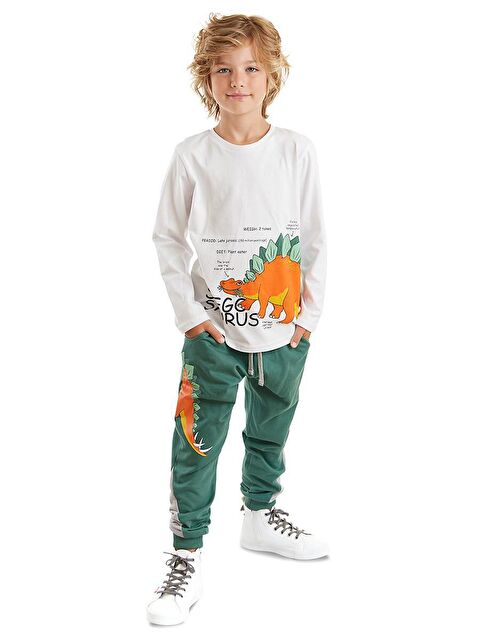 Denokids Stegosaurus Erkek Çocuk Eşofman Altı Takım - S000057984-37229