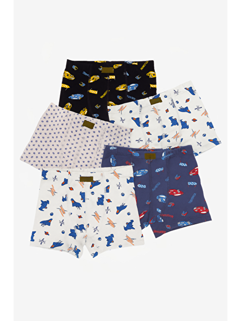 Katia And Bony Erkek Çocuk 5'Li Desenli Boxer Çok Renkli - S000395822-23173