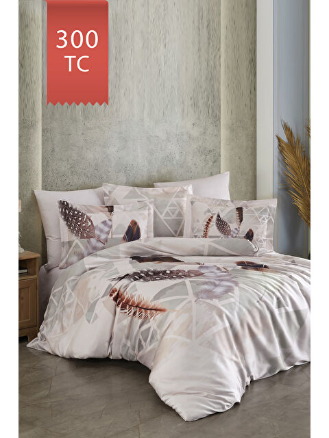 Varol Royal Saten Tek Kişilik 300TC Nevresim Takımı - MUNA - S000448395-23173