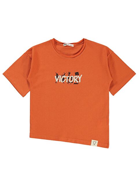 Civil Boys Erkek Çocuk Tişört 6-9 Yaş Oranj