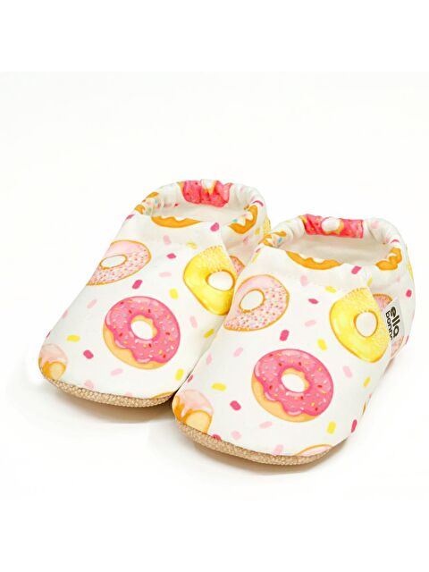 Ella Bonna Desenli Bebek Patiği, Kaydırmaz Taban, Ev Kreş Ayakkabısı Panduf - S000268409-2391