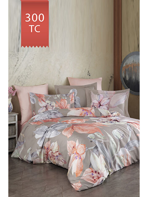 Varol Royal Saten Tek Kişilik 300TC Nevresim Takımı - ERİCA - S000448389-23173