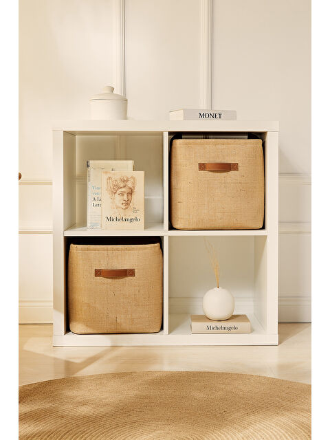 Ocean Home Textile 2'li Jüt Sepet Set 30 x 30 x 30 cm - S000336443-19928