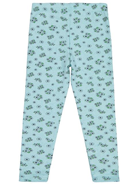 Civil Girls Çıtır Çiçek Desenli 10-13 Yaş Tayt - Yeşil 10-11 Yaş - S000469336-14939