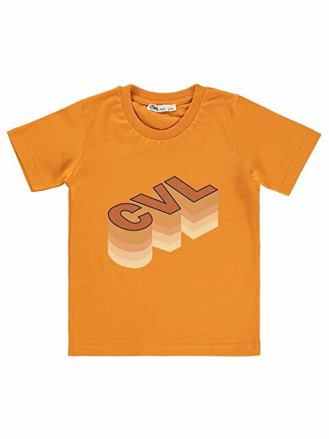 Civil Boys Erkek Çocuk Tişört 2-5 Yaş Koyu Turuncu