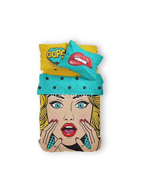 Helen George Oops Genç Tek Kişilik 160x200 Nevresim Takımı - S000228288-23173