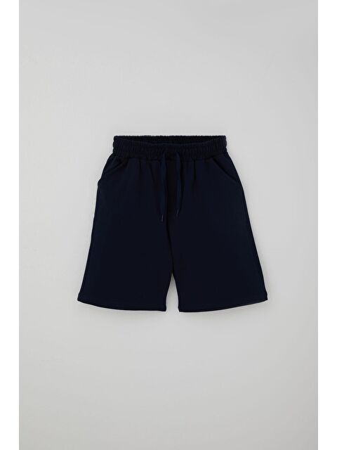 Breeze Erkek Çocuk Şort Bağcık Aksesuarlı Cepli Lacivert (8-12 Yaş)