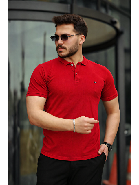 Comstar Erkek Polo Yaka Dar Kesim Tişört