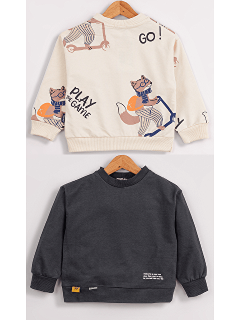Mr Tuffy Erkek Çocuk 2'li Paket Basic Sweatshirt - S000305253-19965