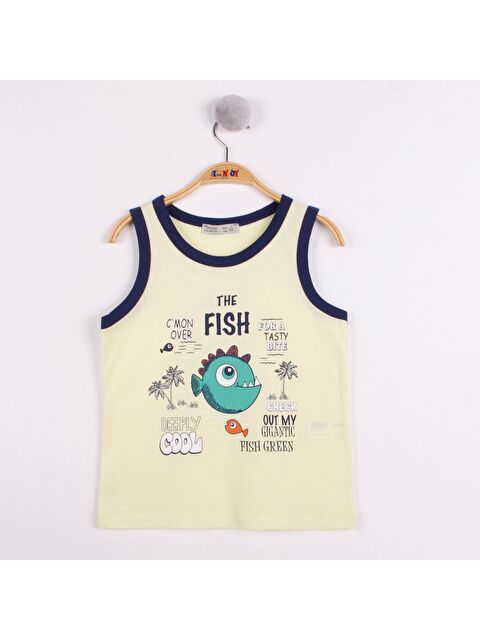 Toontoykids Erkek Çocuk Balık Baskılı Atlet - S000255569-20072