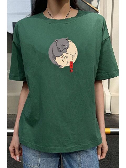 uyguntarz Kedi Baskılı T-shirt - S000242896-18194