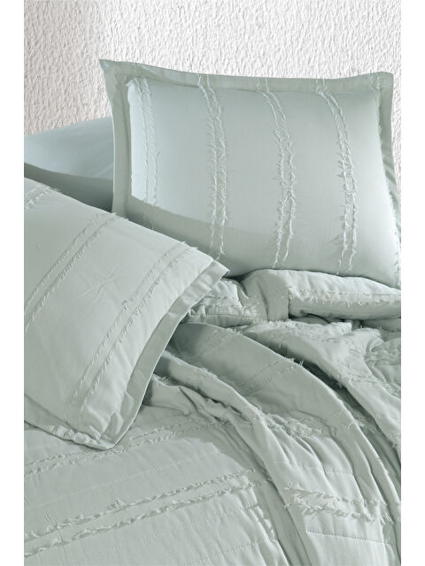 Clasy Ranforce %100 Pamuk Tek Kişilik Yatak Örtüsü Seti Avola Ada Çayı - S000266476-1180
