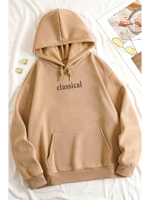 uyguntarz Classical Baskılı Oversize Sweatshirt - S000265602-19928