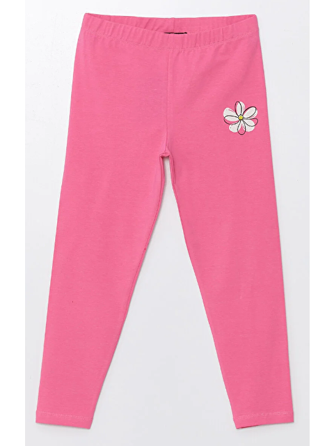 Chandraswear Kız Çocuk Baskılı Tayt Pembe- Felix - S000302697-20024