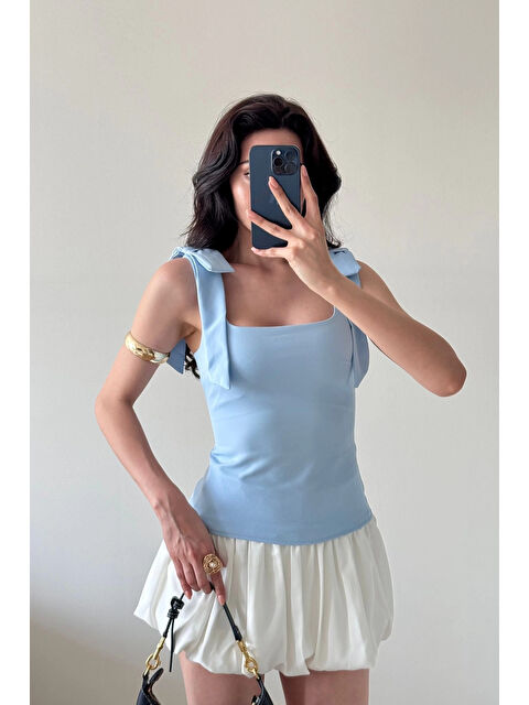 eka Kadın Mavi Bluz 1041-2999