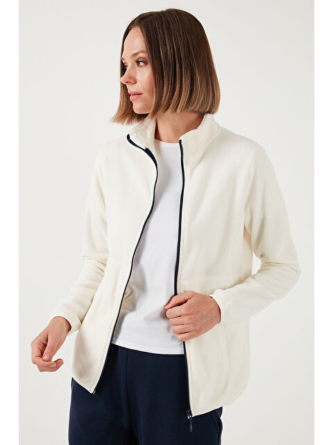 Lela Slim Fit Fermuarlı Polar Kadın Hırka 5907012 - S000243076-19965