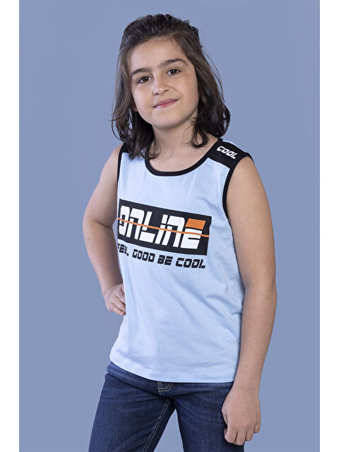 Toontoykids Erkek Çocuk Omuz Kısmı Online Baskılı Atlet - S000255467-17234