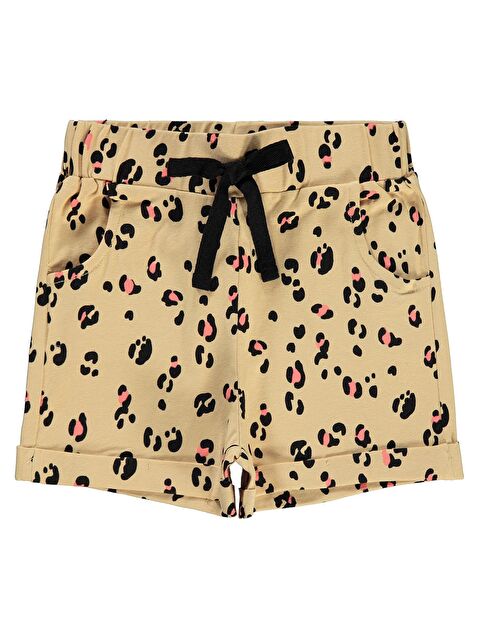 Civil Girls Kız Çocuk Şort 2-5 Yaş Yulaf Sütü