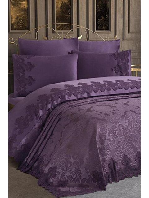 Çeyiz Diyarı Çeyizlik Gelin Seti Dubai 7 Parça Mürdüm - S000485538-20036