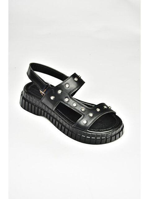 Fox Shoes S6105766 Siyah Kadın Sandalet - S000286306-19351