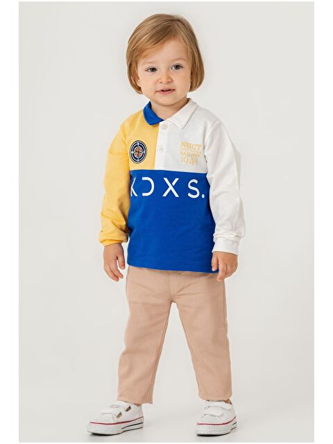 Kidex's Erkek Bebek Pamuklu Polo Takım Pantolon Üst İkili Takım