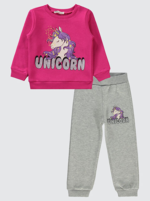 Civil Girls Kız Çocuk Eşofman Takımı 2-5 Yaş Fuşya - S000316847-18686