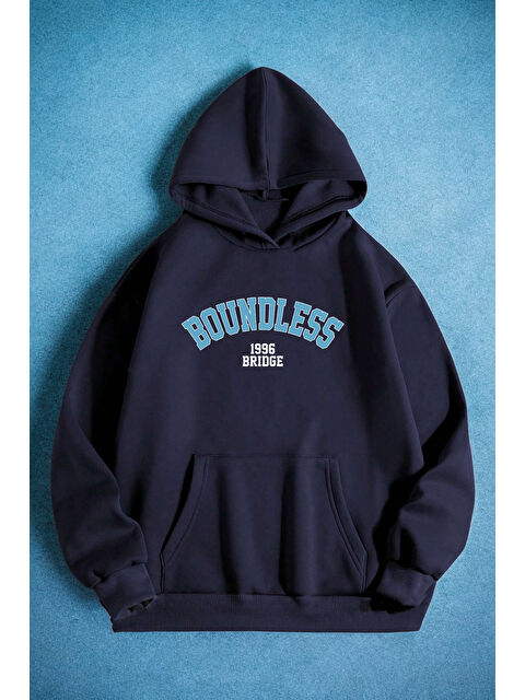 uyguntarz Boundless 1996 Bridge Baskılı Oversize Sweatshirt - S000265604-19459
