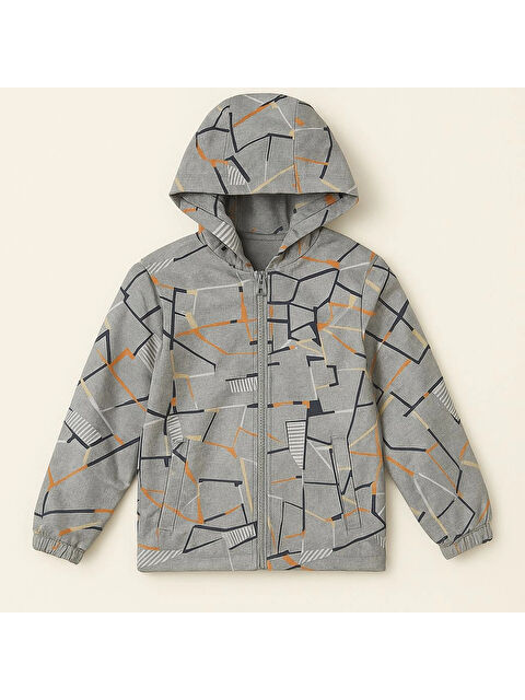 Myhanne Geometrik Desen Erkek Çocuk Yağmurluk 2903 - S000446241-20600